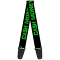 Buckle-Down Premium Guitar Strap, CA$H Money Black/Green, 29 to 54 Inch Length, 2 Inch Wide