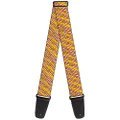 Buckle-Down Premium Guitar Strap, Bacon Cartoon Yellow/Multicolour, 29 to 54 Inch Length, 2 Inch Wide