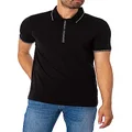 Armani Exchange Men's Short Sleeve Polo Shirt, Slim Fit, Black, Medium