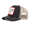 Goorin Bros. The Farm Adjustable Mesh Trucker Hat for Men and Women, Black (Cock), One Size