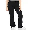 Wrangler Women's Flare Jeans, Black (Retro Black 111), 30W / 32L