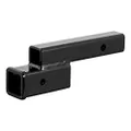 CURT 45797 Trailer Hitch Adapter, 2-Inch Receiver, 2-in Drop or Rise, 7,500 lbs, Gloss Black Powder Coat