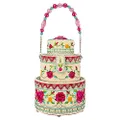 Mary Frances Layers of Love Beaded Top Handle Wedding Cake Bridal Handbag, Multi, One Size