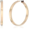 GUESS Basic Square Edge Hoop Earrings, One Size, Sterling Silver