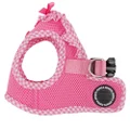 Puppia Vivien Vest Dog Harness Step-in All Season Mesh Cute No Pull No Choke Walking Training for Small Dog, Pink, X-Small