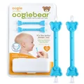 oogiebear - Patented Nose and Ear Gadget. Safe, Easy Nasal Booger and Ear Cleaner for Newborns and Infants. Dual Earwax and Snot Remover. Aspirator Alternative - Two Pack with Case - Blue