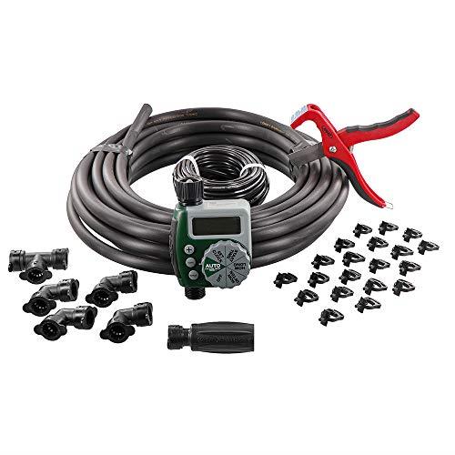 Orbit 61014 Garden Box Drip Irrigation Drip Watering Kit with 1-Outlet Digital Hose Faucet Sprinkler Timer