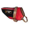 Carhartt Pet Vests, Nylon Ripstop Service Dog Harness, S, High Risk Red/Carhartt Brown, Small