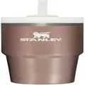 Stanley Quencher H2.0 FlowState Stainless Steel Vacuum Insulated Tumbler with Lid and Straw for Water, Iced Tea or Coffee, Smoothie and More, Rose Quartz Glow, 20 oz