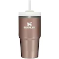 Stanley Quencher H2.0 FlowState Stainless Steel Vacuum Insulated Tumbler with Lid and Straw for Water, Iced Tea or Coffee, Smoothie and More, Rose Quartz Glow, 20 oz
