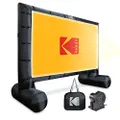 KODAK Inflatable Outdoor Projector Screen | 14.5 Feet, Blow-Up Screen for Movies, TV, Sports Games & More | Includes Air Pump, Storage Carry Case, Stakes, Repair Patches