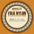 D'Addario BEC032 Folk Nylon Guitar Single String, Clear Nylon, Ball End, 032