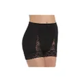 Ahh By Rhonda Shear Women's Pin Up Lace Control Full Coverage Panty, Black, Large