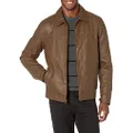 Tommy Hilfiger Men's Classic Faux Leather Jacket, Earth, X-Large