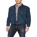 Wrangler Men’s Western Style Unlined Denim Jacket, Dark Blue, 2X Tall