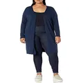 Amazon Essentials Women's Lightweight Longer Length Cardigan Sweater (Available in Plus Size), Navy, Small