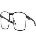 Oakley Men's Ox3227 Fuller Rectangular Prescription Eyeglass Frames, Satin Black/Demo Lens, 57 mm