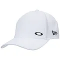 Oakley Men's 6 Panel Stretch Hat Embossed, White, Large-X-Large