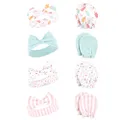 Hudson Baby Baby Girls' Cotton Headband and Scratch Mitten Set, Ice Cream, 0-6 Months