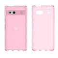 Itskins Spectrum R // Clear Compatible with Google Pixel 7a, Protective Phone Case, Anti-Yellowing, Shockproof Cover, and Military Grade Phone Case - Light Pink