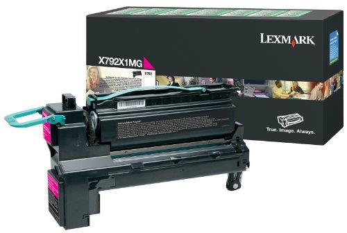 Lexmark X792X1MG Magenta Extra High Yield Return Program Print Toner Cartridge for X792 Printer, 20000 Page-Yield
