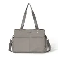 Baggallini The Only Bag - Multi-Compartment Crossbody Tote Bag for Women, Sterling Shimmer, One Size