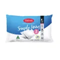 Tontine 46x72cm Simply Living Firm High Profile Cotton Pillows Home Bedding- 2pc