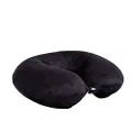Milano Decor Memory Foam Travel Neck Pillow with Clip Soft, Compact, and Comfortable Refresh and Rejuvenate on Your Travels (One Size, Black)