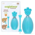 oogiebear Bear Pair — The Safe Baby Booger Cleaner and Nose Sucker Duo | Bulb Aspirator and 2-in-1 Nose and Ear Wax Cleaner | Latex and BPA Free - Blue