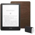 Kindle Paperwhite Essentials Bundle including Kindle Paperwhite (16 GB), Amazon Cork Cover - Dark, and Power Adaptor