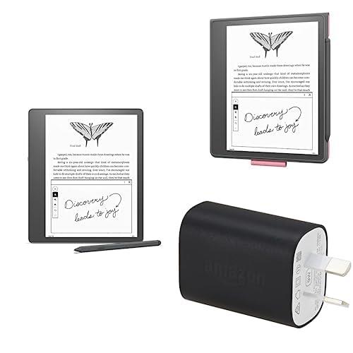 Kindle Scribe Essentials Bundle 64GB, Premium Pen, Fabric Folio