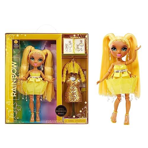 Rainbow High Fantastic Fashion Doll - Sunny Madison - Yellow 28cm Fashion Doll and Playset with 2 Outfits & Fashion Play Accessories - Great for Kids 4-12 Years Old