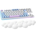 Attack Shark Gaming Keyboard Wrist Rest Pad,Memory Foam Keyboard Palm Rest, Ergonomic Hand Rest for Computer Keyboard,Laptop,Mac,Lightweight for Easy Typing Pain Relief-White