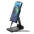 mbeat Stage S2 Foldable Mobile Phone Stand, Holder with Telescopic Arm and Adjustable View Angles in Black Design, Supports Mobile and Tablet Screen Size 4"~10"