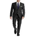 Calvin Klein Men's Slim Fit Suit Separates, Solid Charcoal, 46 Regular