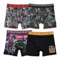 Monster Jam Boys 4pk Athletic Boxer Briefs in Sizes 6, 8, 10 and 12, Assorted, 10
