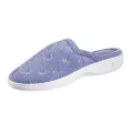 Isotoner Women's Classic Terry Clog Slip on Slipper, Periwinkle, Large/8.5-9 M US