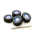 DDA Collectibles 1:18 Scale Stock XP Falcon Wheel 001W for Toy Car Model, Blue (Pack of 4)