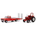 Greenlight 1:64 Scale 1969 Ford F-350 Ramp Truck and 1985 Ford 5610 Tractor Diecast Models