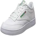 Reebok Unisex Club C 85 Gymnastics Shoes, White Int White Green, 34 EU