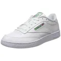 Reebok Unisex Club C 85 Gymnastics Shoes, White Int White Green, 34 EU