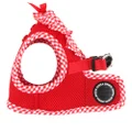Puppia Vivien Vest Dog Harness Step-in All Season Mesh Cute No Pull No Choke Walking Training for Small Dog, Red, Large
