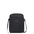 Delsey Paris Picpus 2 Compartment Vertical Mini Reporter Bag, Black, 10.1 inch