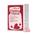 Unichi Saffronia Happy Chews, Saffron Supplement for Mood Balance Support, Stress and Anxiety Reduction, Restful Sleep Improvement, Elderberry Flavour, 60 Tablets