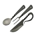 SZCO Supplies 7.25"" Fork Knife and Spoon Medieval Eating Utensil Set, Multicolor (HS-4406)