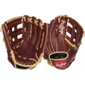 Rawlings Sandlot Series Leather Pro H Web Baseball Glove, Left Handed Throw, 12-3/4", Burgundy
