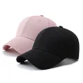 PFFY 2 Packs Baseball Cap Golf Dad Hat for Men and Women, Black+Pink, One Size