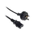 K9HT-1MB 1M High Temp Notched Iec Lead Hot Appliance Cord Iec-C15 High-Temperature, Notched-Type Iec-C15 Connector High-Temperature, Notched-Type Iec-C15 Connector, Australian 3-Pin Mains Plug