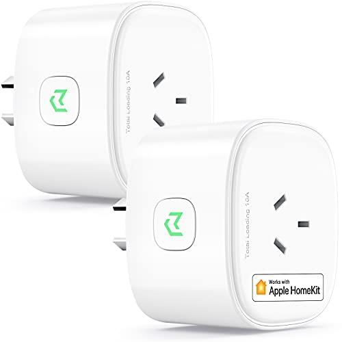 meross Smart Plug WiFi Outlet Works with Apple HomeKit, Siri, Alexa, Google Home, 2 Pack