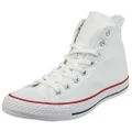 CONVERSE ALL STAR Men's Chuck Taylor All Star Hi Trainers, White, 9.5 US Men / 11.5 US Women